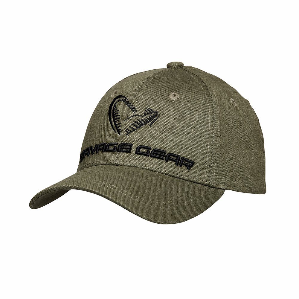 Savage Gear Baseball Cap Catch Cap Onesize Olive Green Kappe Cappy Mütze Baseballmütze Verstellbarer Riemen mit Stoff- und Metallschnalle auf der Rückseite