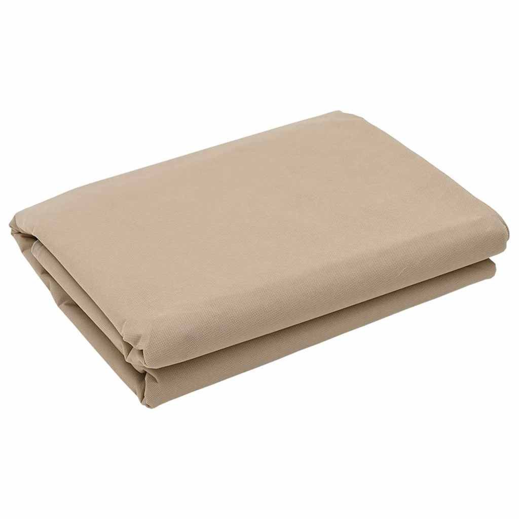 vidaXL Schutznetz Frostschutzpflanzenfleeceabdeckungen Beige 2,4 x 2 m Vliesstoff, BxL: 2.4x240 m, (1-St)