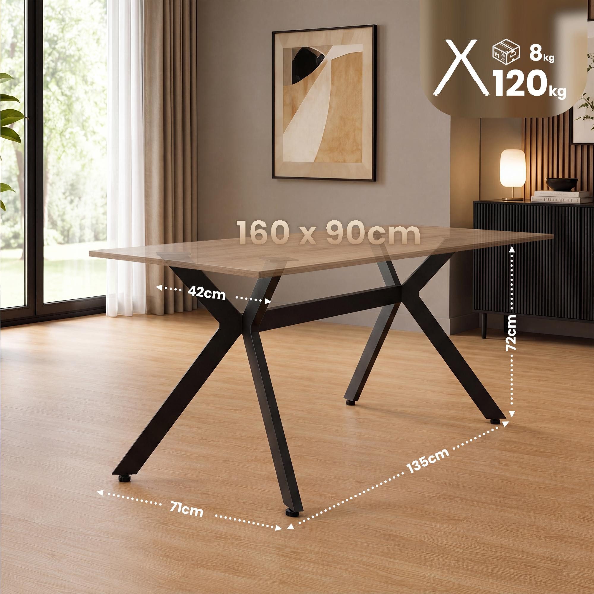 CLP Möbelfuß Cascada, (1er), Tischbeine für DIY-Tische in Industrial-Stil