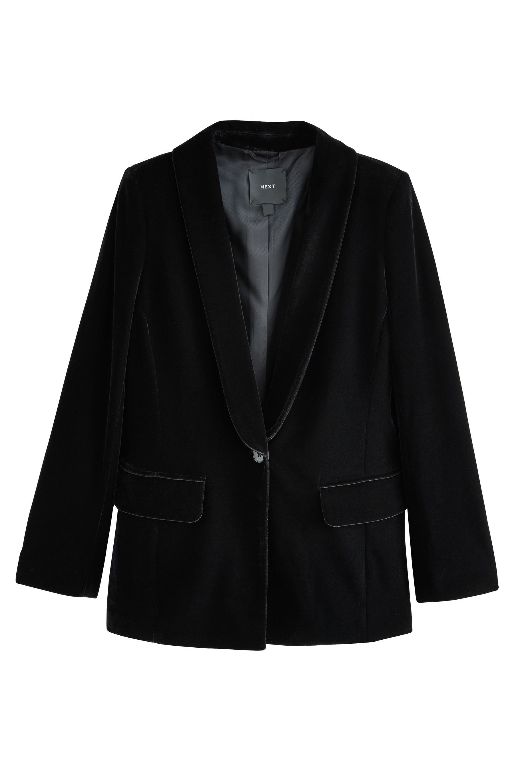 Next Jackenblazer Einreihiger Samtblazer, Kurzgröße (1-tlg) günstig online kaufen