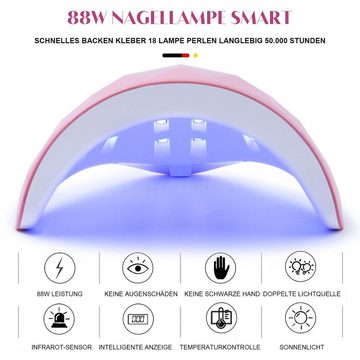 Gontence Lichthärtungsgerät 88W Nailart Lampe,USB UV-Lampe, Quelle Nagel Phototherapie Licht