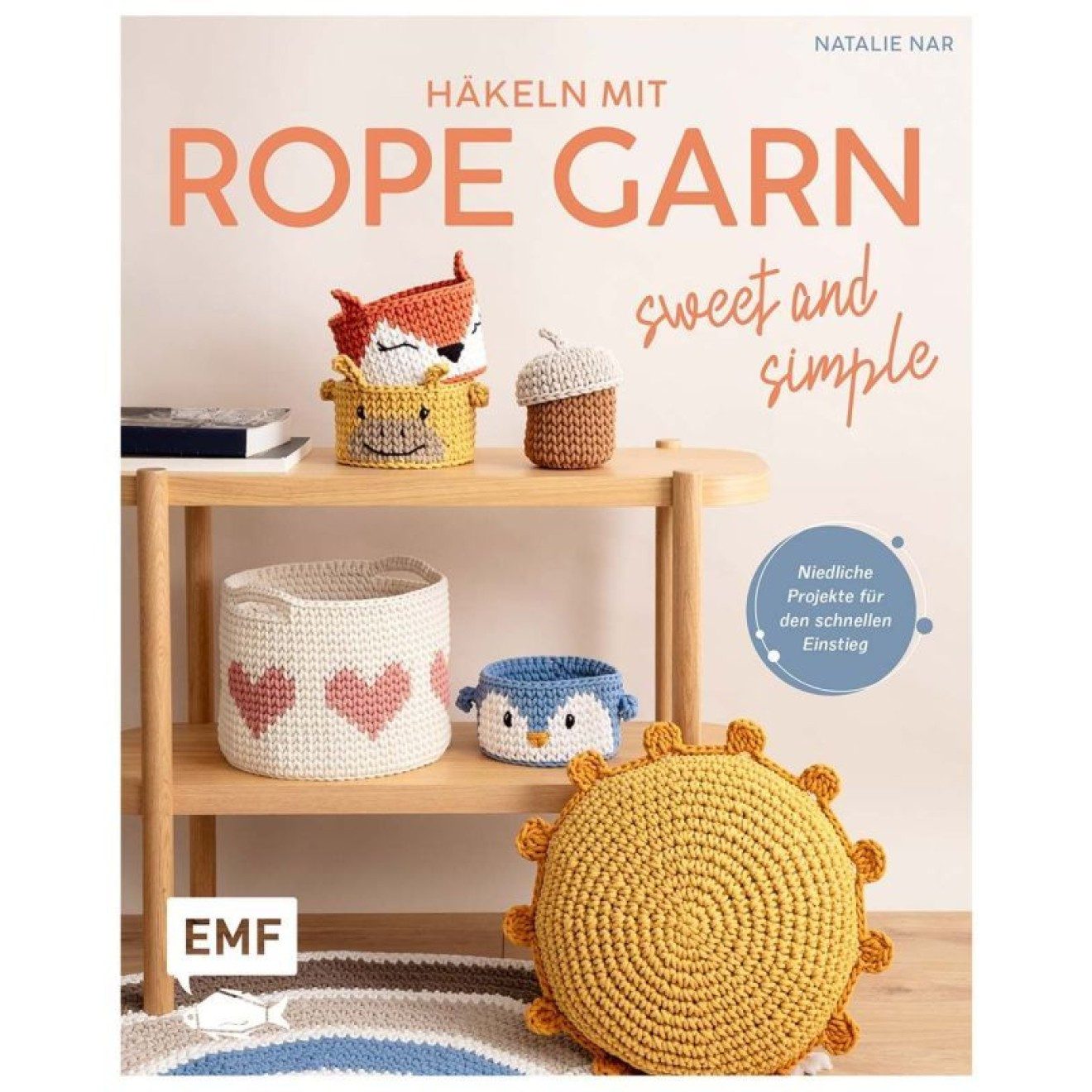 EMF Edition Michael Fischer Häkeln mit Rope garn - sweet and simple Effektgarn, (1-St)