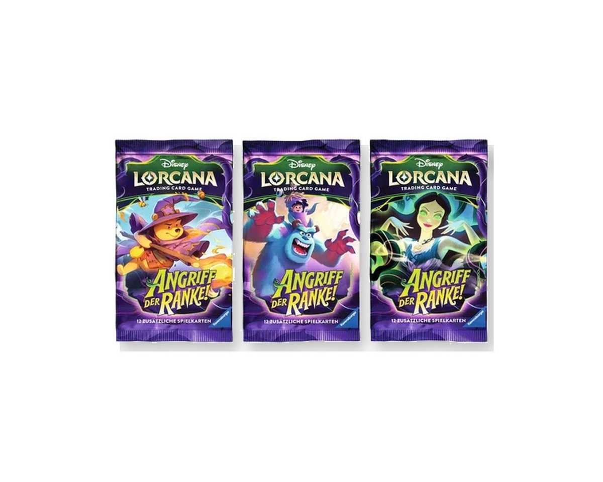 Ravensburger Verlag GmbH Sammelkarte Disney Lorcana Booster Deutsch – 1 Boosterpack – 3 Sets zur Auswahl