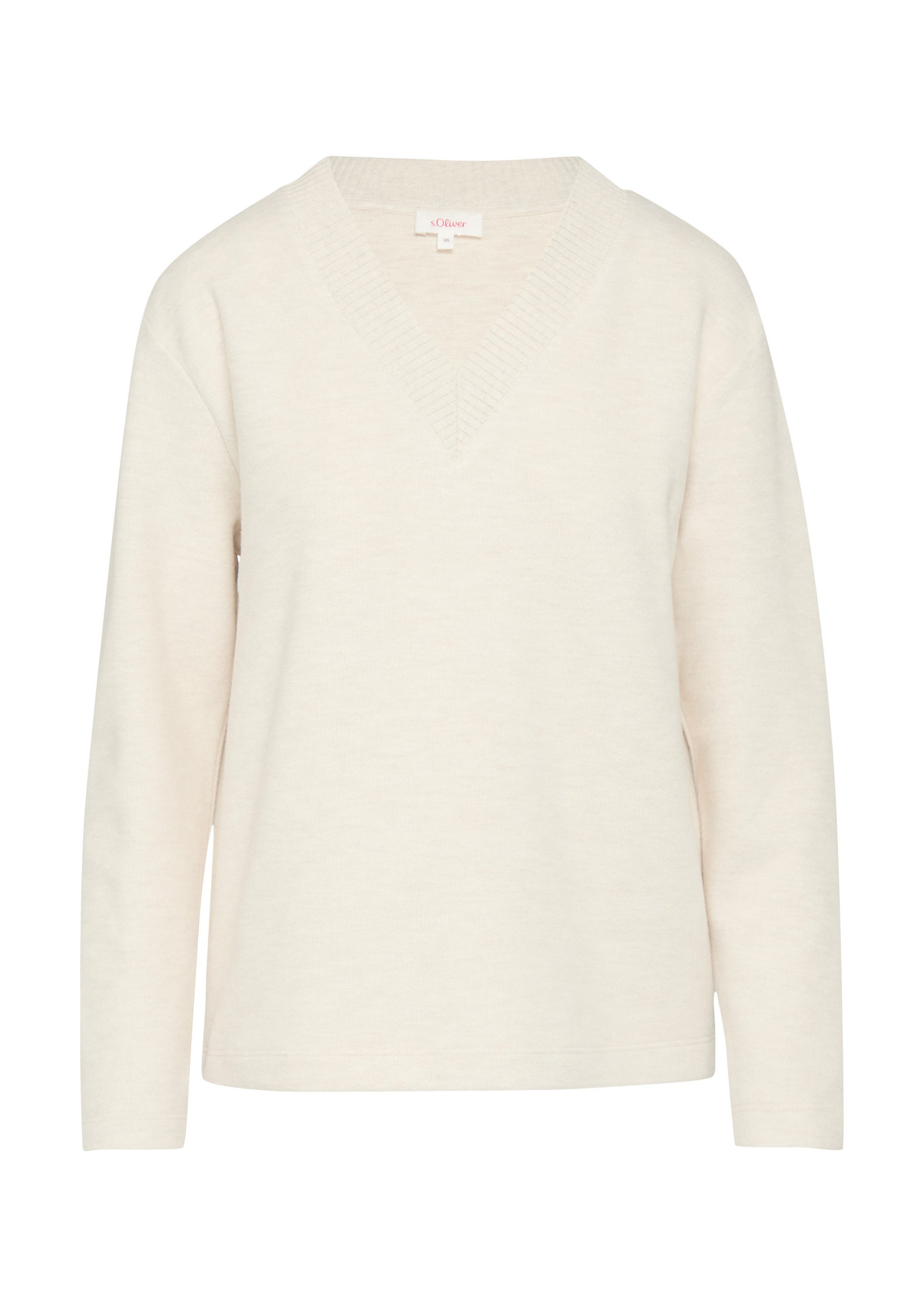 s.Oliver Sweatshirt Sweatshirt Weiches Sweatshirt mit günstig online kaufen