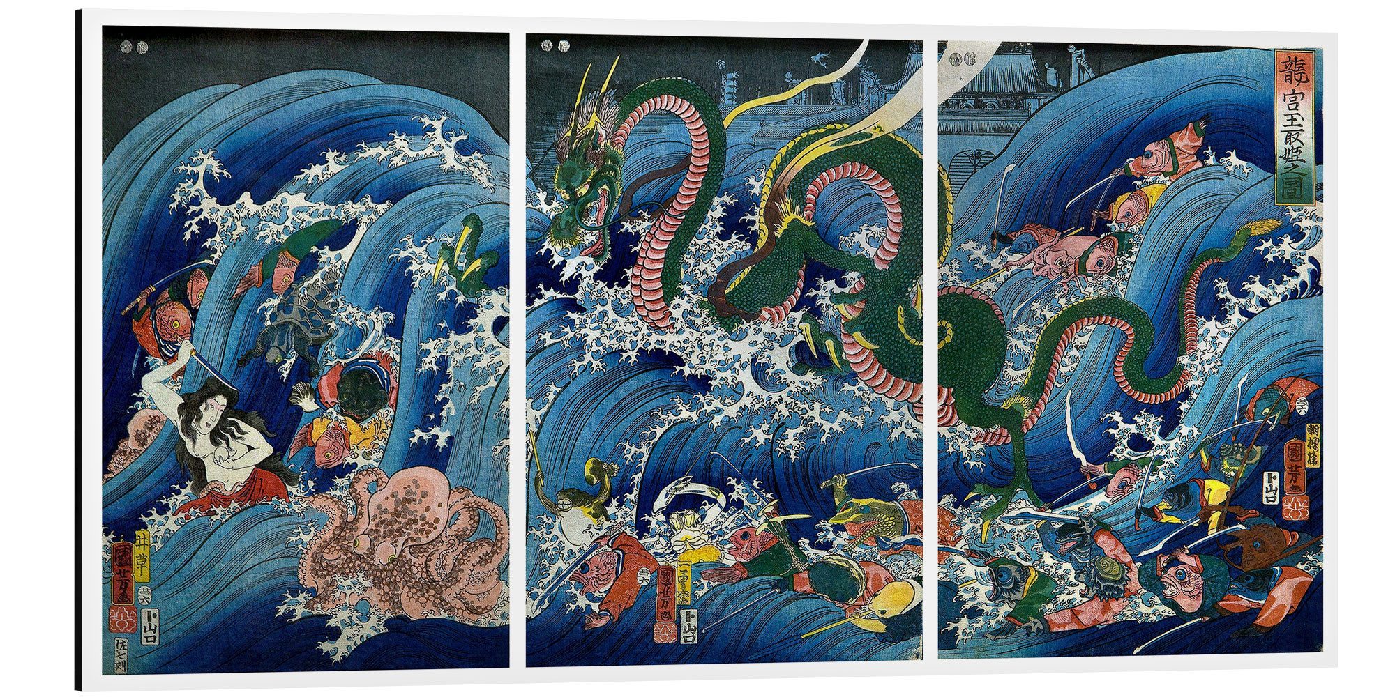 Wandbild Tamatori-hime (Ryūgū Tamatori-hime no zu)
