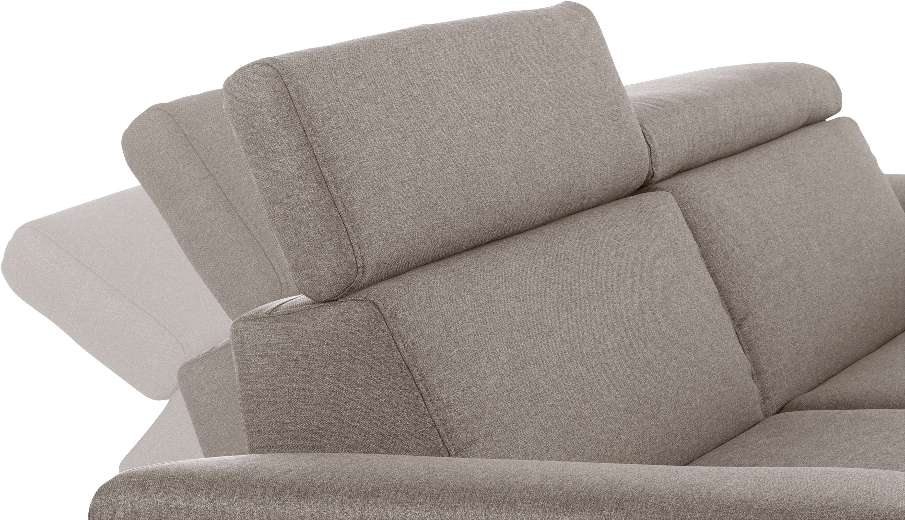 Places of Style Lederoptik Luxus-Microfaser 2-Sitzer mit Rückenverstellung, wahlweise Trapino in Luxus