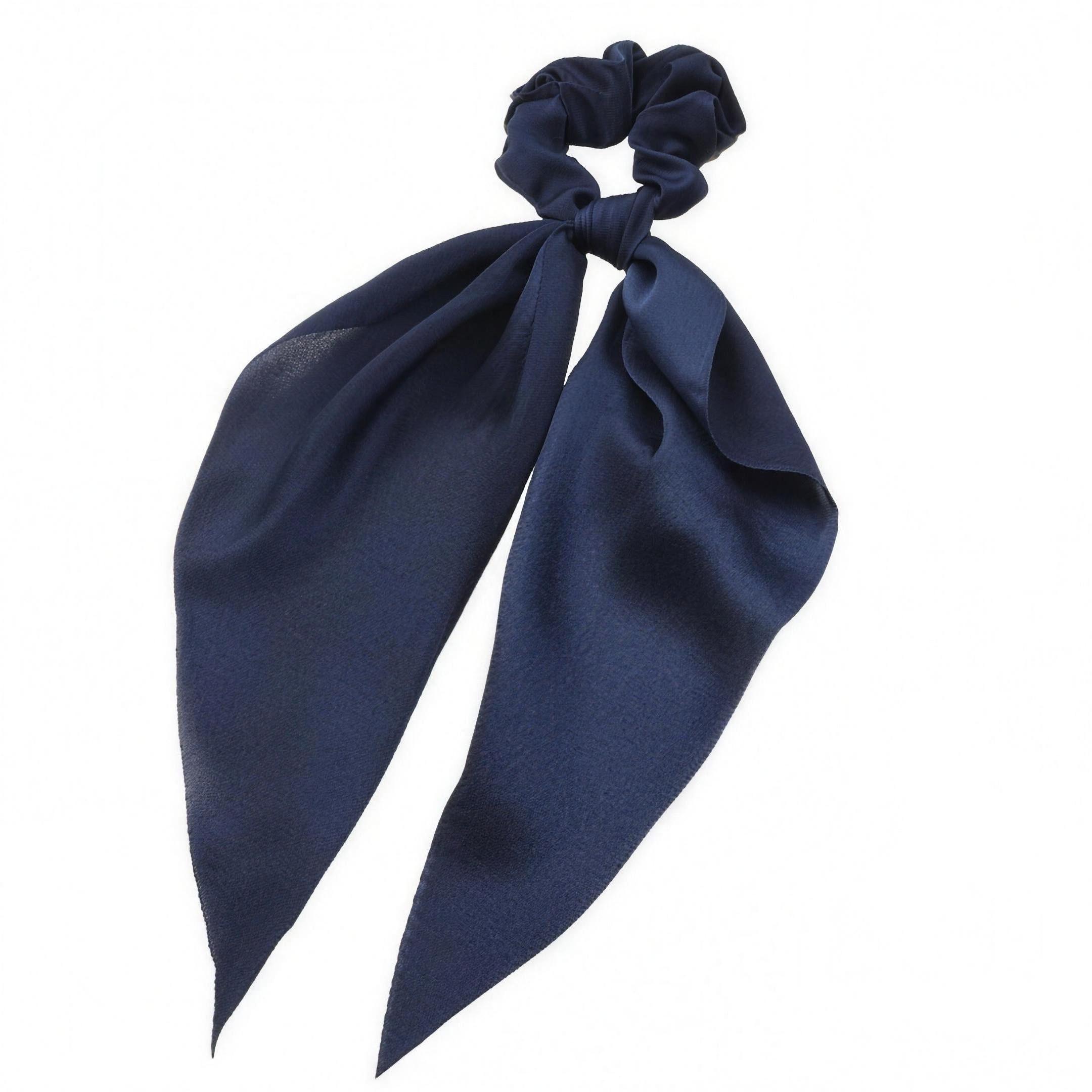 H-basics Haargummi Haarschal Marineblau Bandana Kopftuch Pin-Up Retro