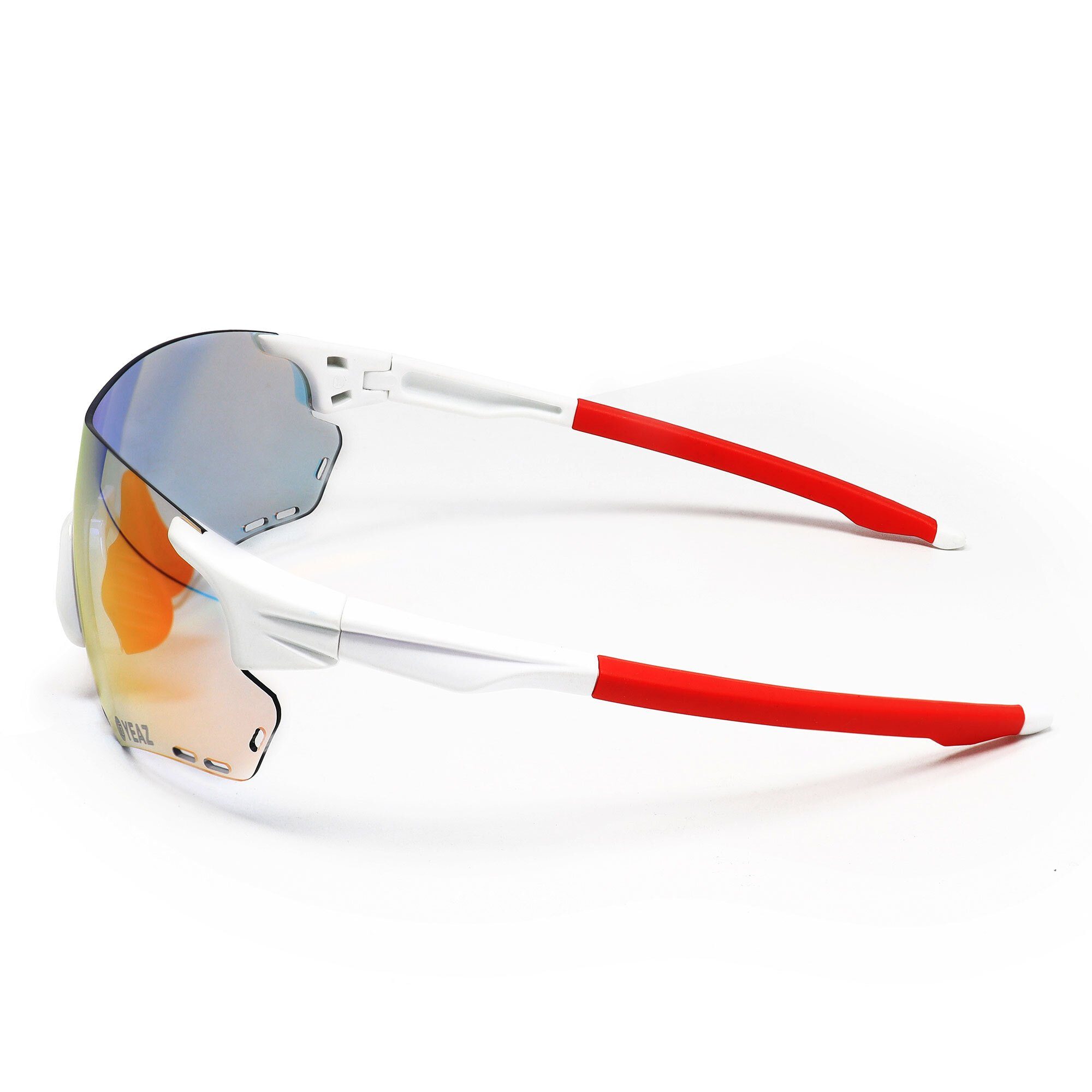 YEAZ Sportbrille SUNELATION Sport-Sonnenbrille weiß/rot, Sport-Sonnenbrille