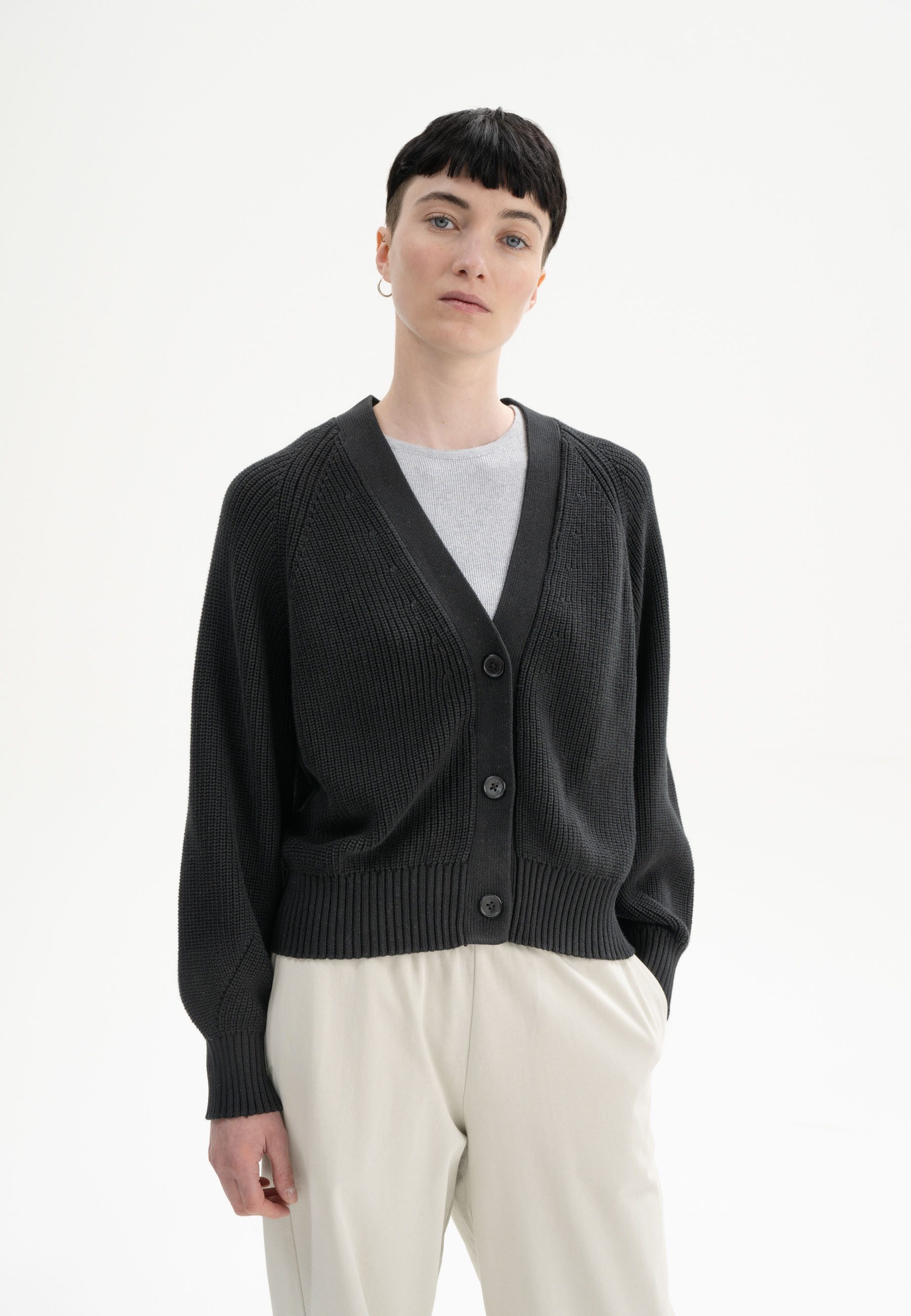 MELA Cardigan Rippstrick Cardigan BHUMA Gerippte günstig online kaufen