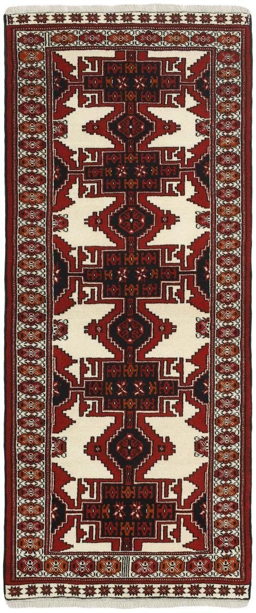 Orientteppich Turkaman 82x197 Handgeknüpfter Orientteppich / Perserteppich Läufer, Nain Trading, rechteckig, Höhe: 6 mm