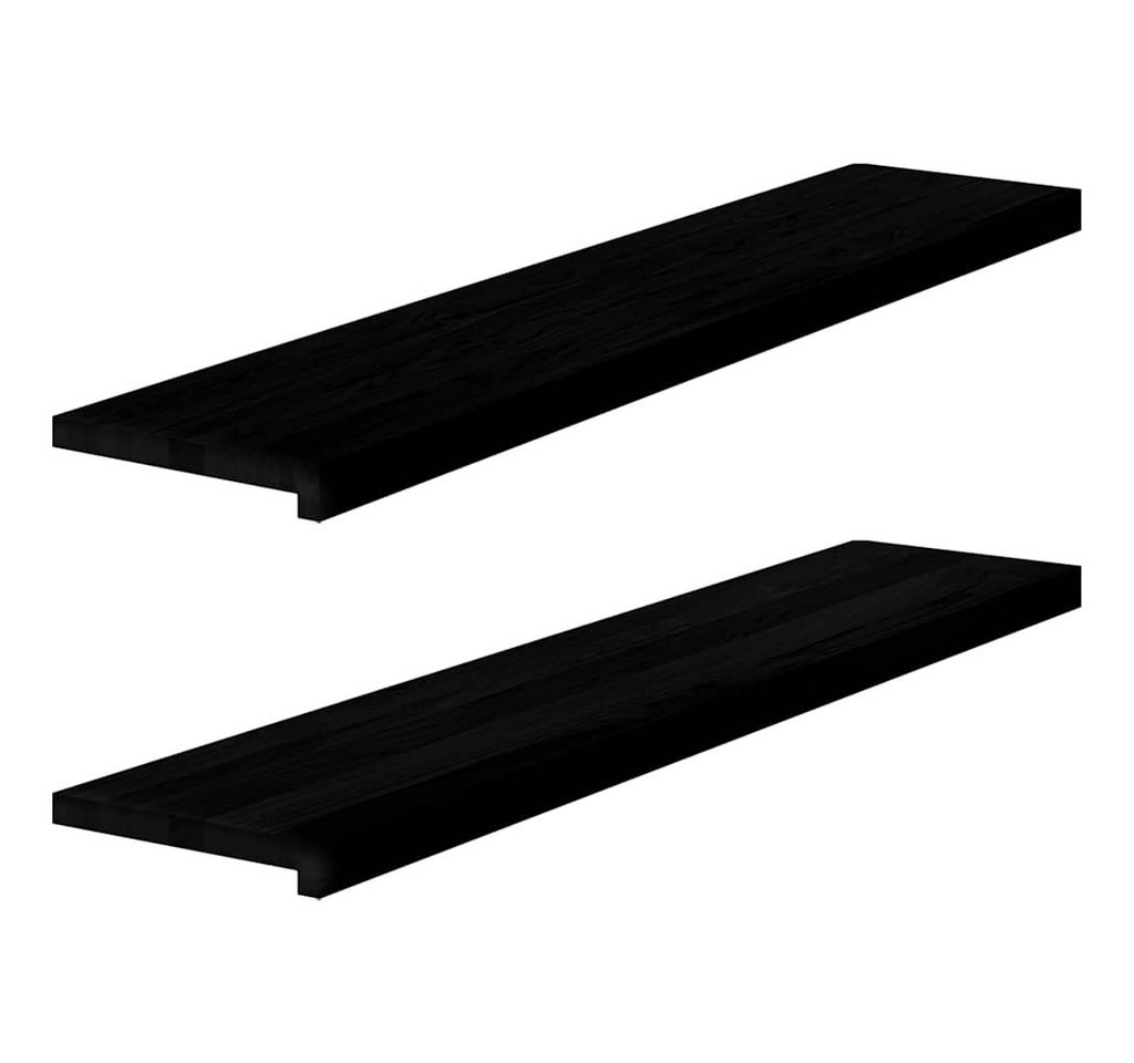 Thumbnail - vidaXL Treppenstufe, Treppenstufen 2 Stk. Dunkelbraun 120x30x2 cm Massivholz Eiche
