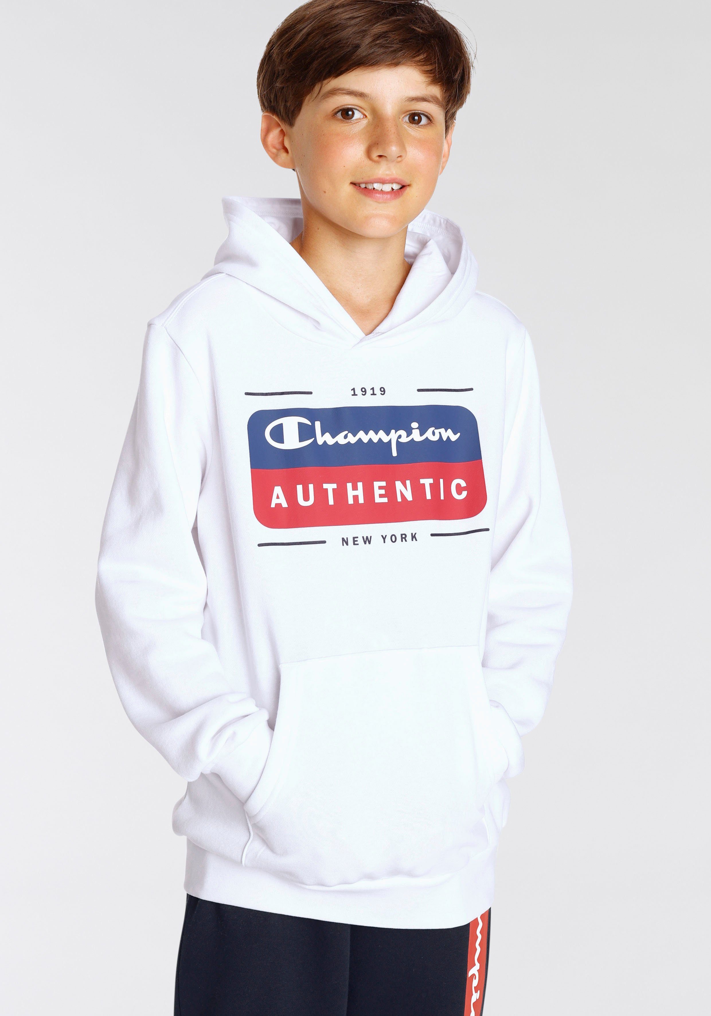 hochwertig Champion Sweatshirt Kinder Hooded für weiß Sweatshirt Graphic - Shop