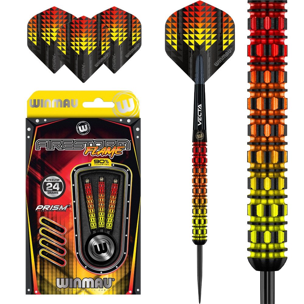Winmau Dartpfeil Steeldart Winmau Firestorm Flame 1504 - Darts.