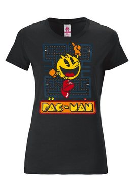 LOGOSHIRT T-Shirt Pac-Man - Jumping mit tollem Pac-Man-Print