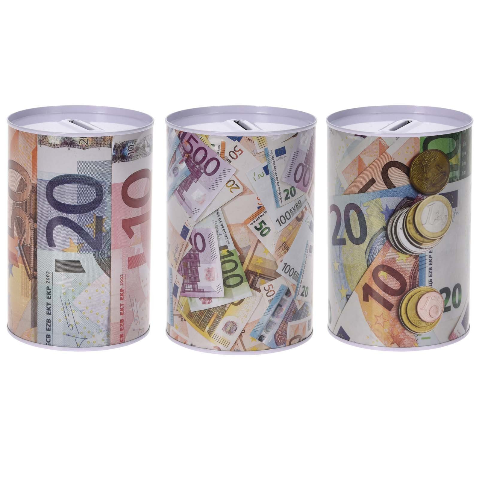 HAC24 Spardose Metall Geldspardose Dose Sparbüchse Gelddose, (3-tlg), im Eu günstig online kaufen