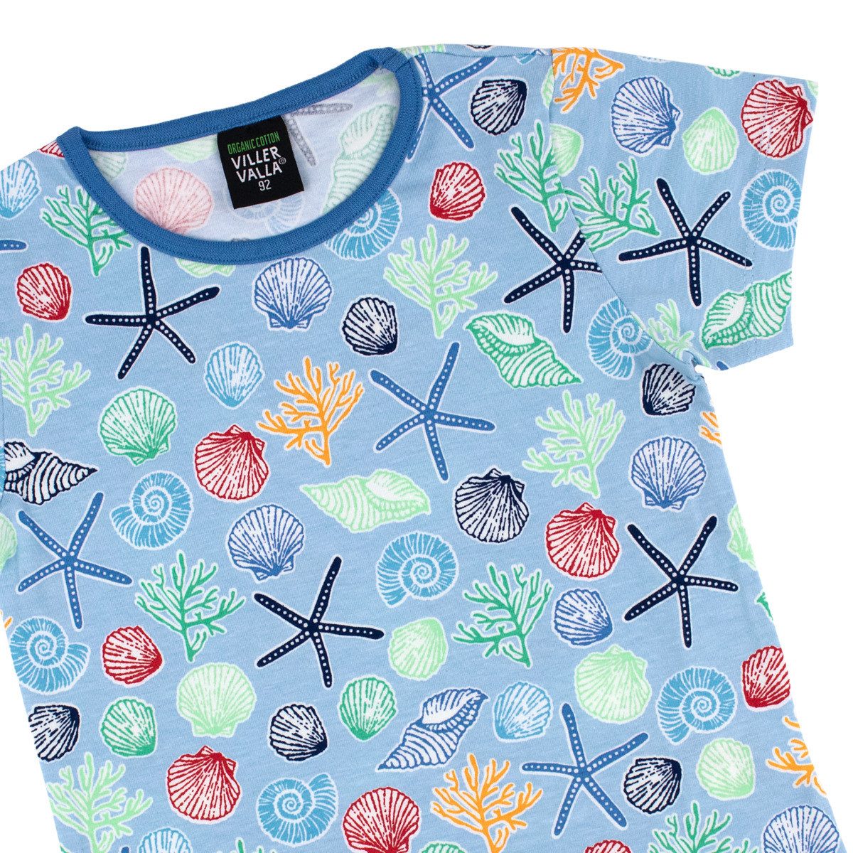 Villervalla T-Shirt 0079MPA Unisex Kinder (1-tlg) Shirt, Oberteil, Leibchen, Funktionsshirt, Shortsleeve Shirt