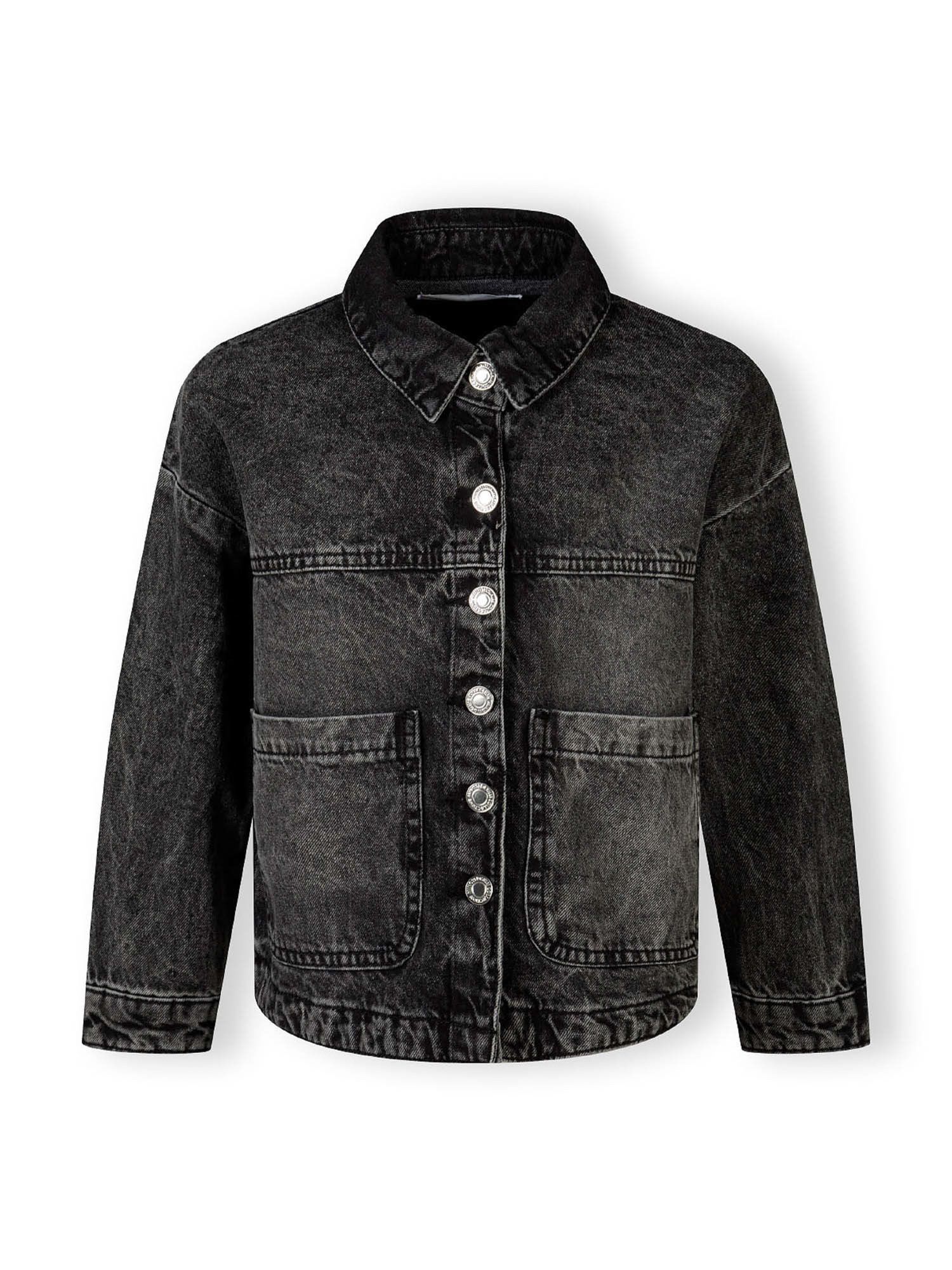 MINOTI Jeansjacke Jeansjacke mit Knöpfen und aufgesetzten Taschen, für Mädchen trendiger Schnitt