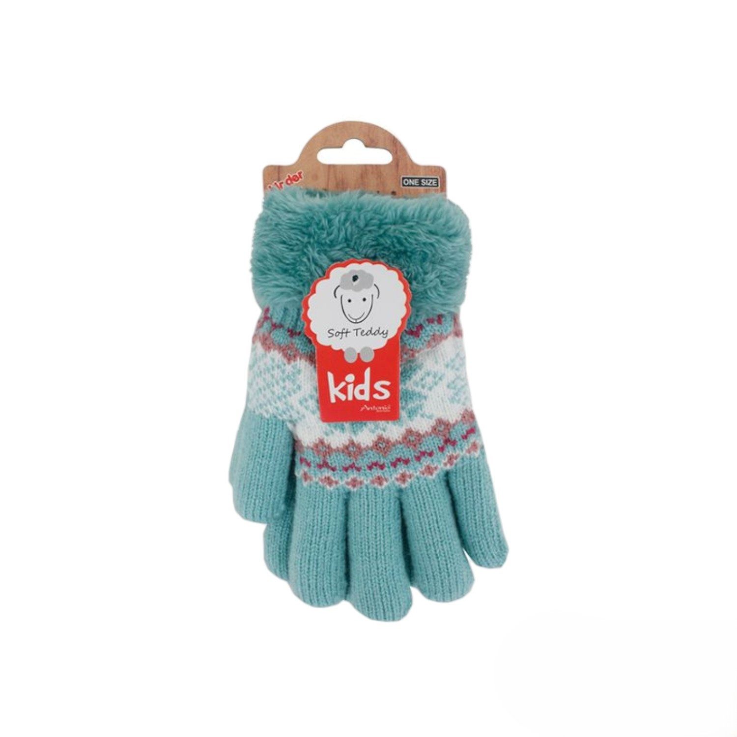 Strickhandschuhe Kinder Winter Handschuhe » Fingerhandschuhe Norweger Stern