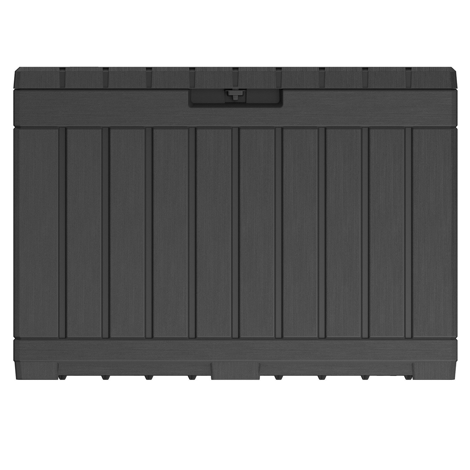 Keter Gartenbox Kentwood, 190 Liter, Anthrazit, Deckel bis 260 kg belastbar, abschließbar, wetterfest, UV-resistent, wartungsfrei