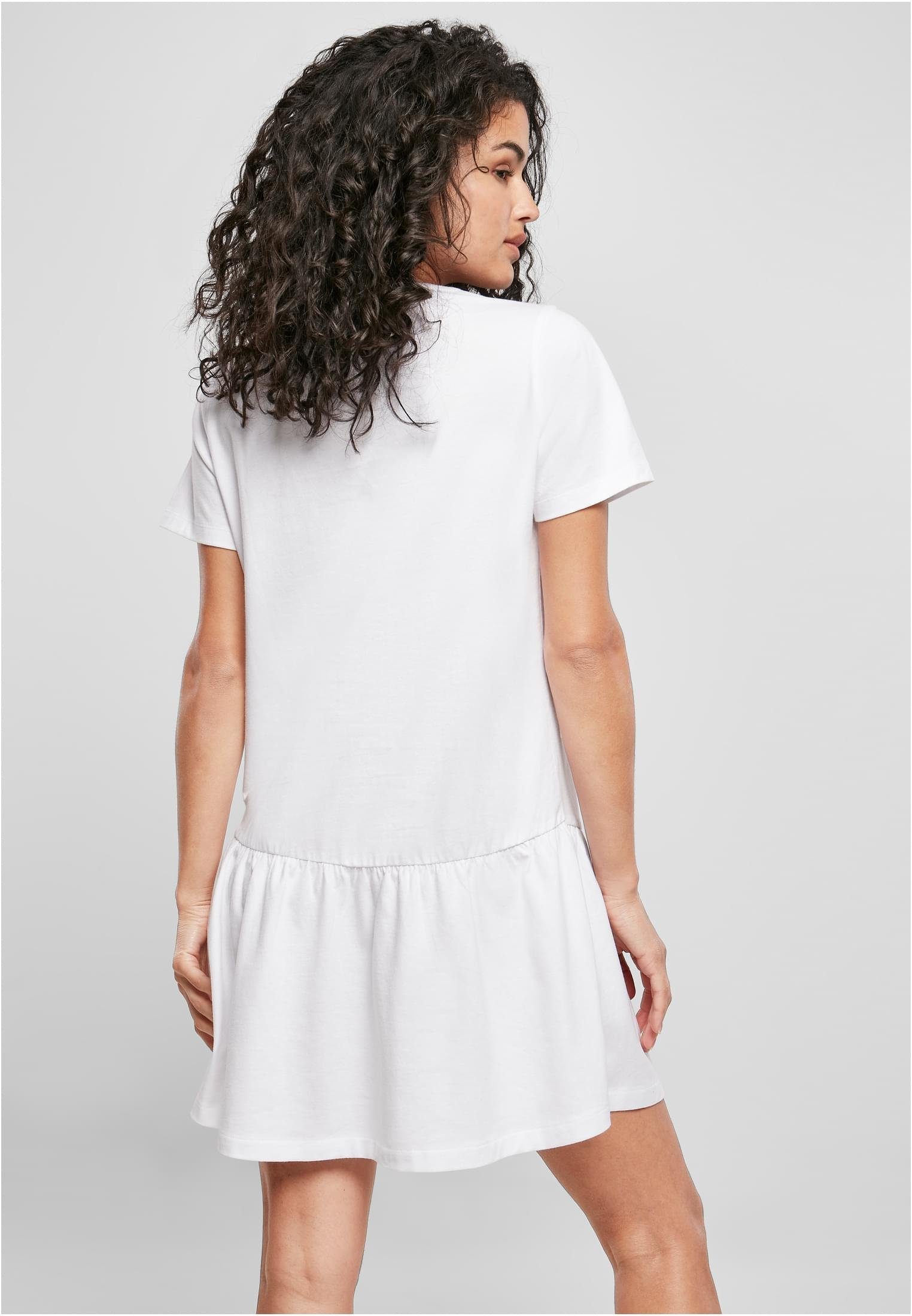 Stillkleid Dress white (1-tlg) Tee Damen URBAN Ladies Valance CLASSICS