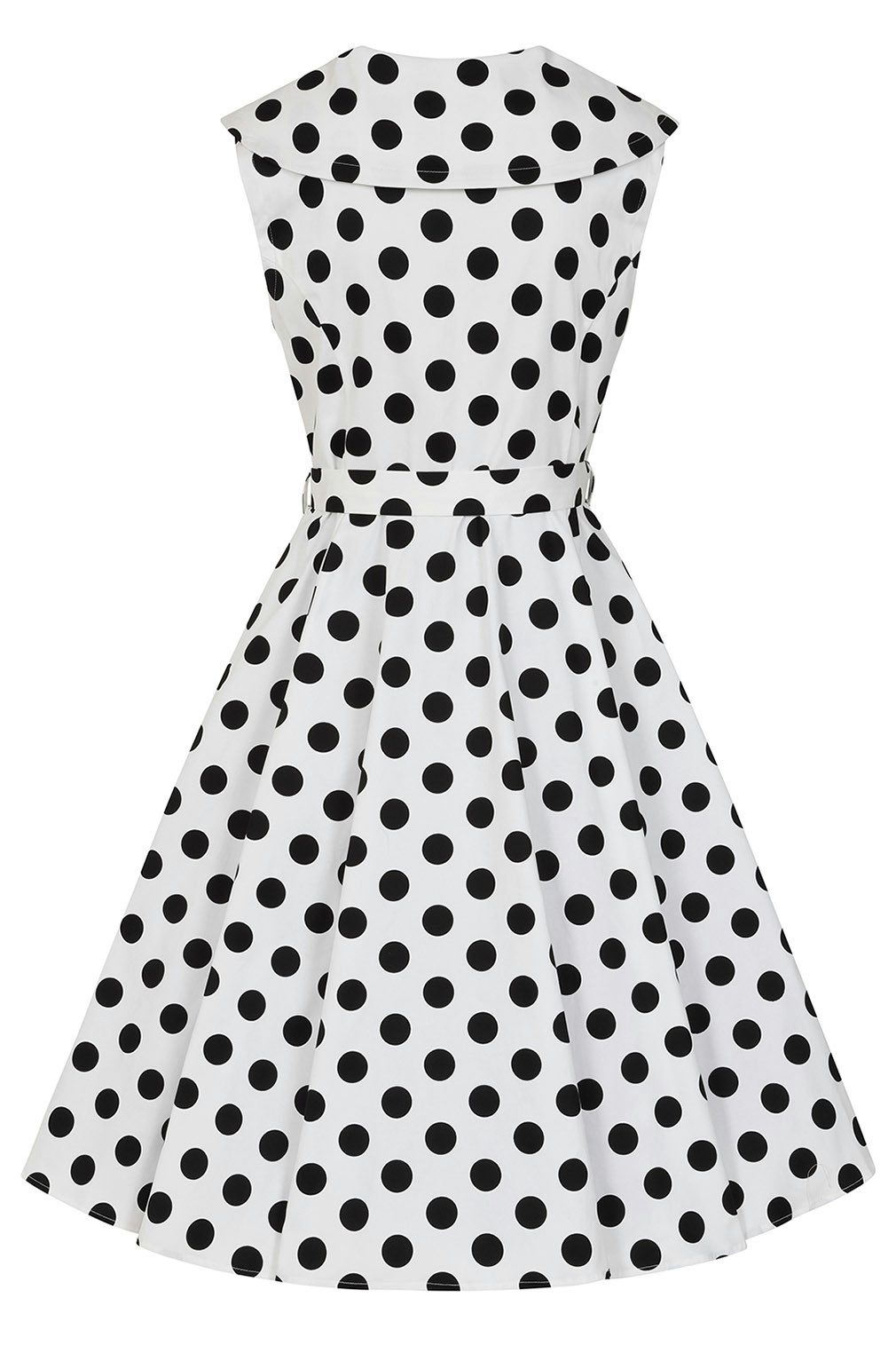 Hearts & Roses London A-Linien-Kleid Clarissa Polka Dot Punkte Vintage Retro 50er