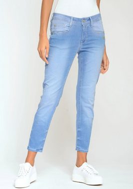 GANG Relax-fit-Jeans 94Amelie cropped mit doppelter Passe und doppelter, rechter Gesäßtasche