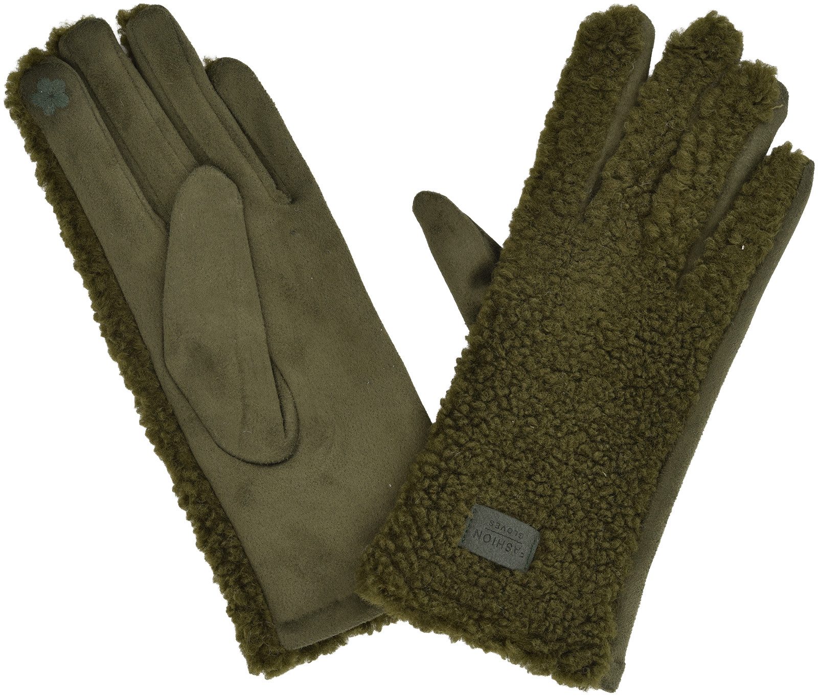 styleBREAKER Fleecehandschuhe Touchscreen Handschuhe mit Teddyplüsch (1-St) günstig online kaufen