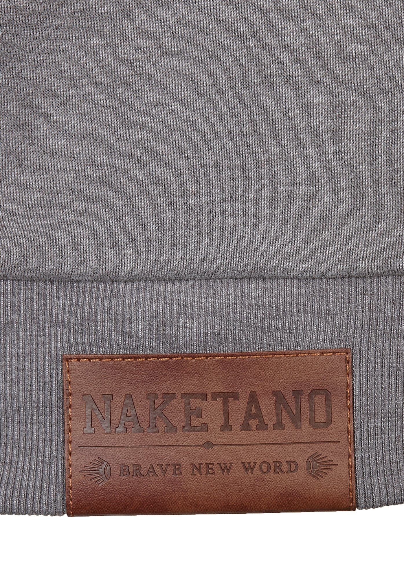 naketano Hoodie Kapuzenpullover Herren Baumwolle, weich, Kapuze, Kängurutasche (Spar-Set, Theo's Lieblingspulli) Hoodie, weiche Sweatware, Rippbündchen, Streetw – Bild 5 von 5