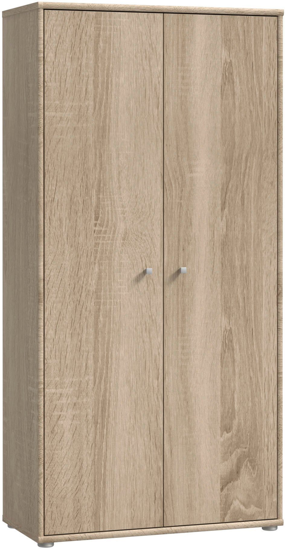 FORTE Schuhschrank Tempra, Mehrzweckschrank, 2 Türen, Einlegeböden, Höhe 149,5,5 cm Breite 73,7 cm