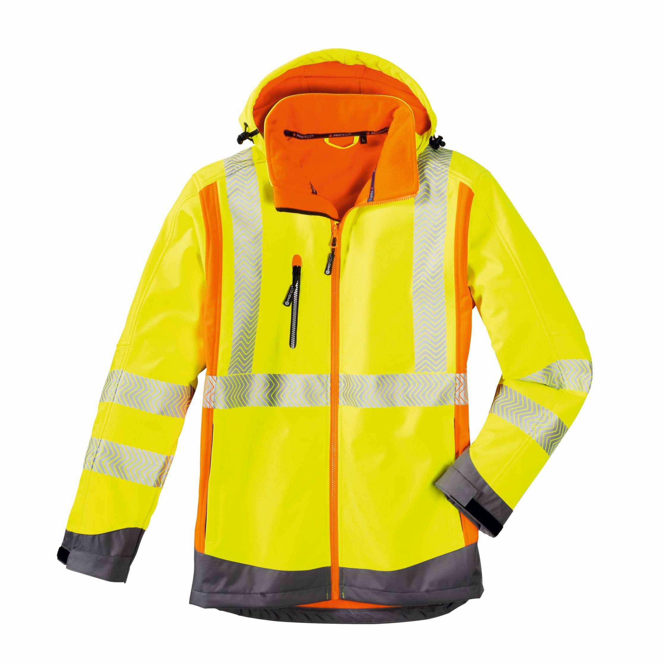 4PROTECT Warnschutz-Shirt Warn-Wetterschutz-Softshell-Jacke Houston | Shirts