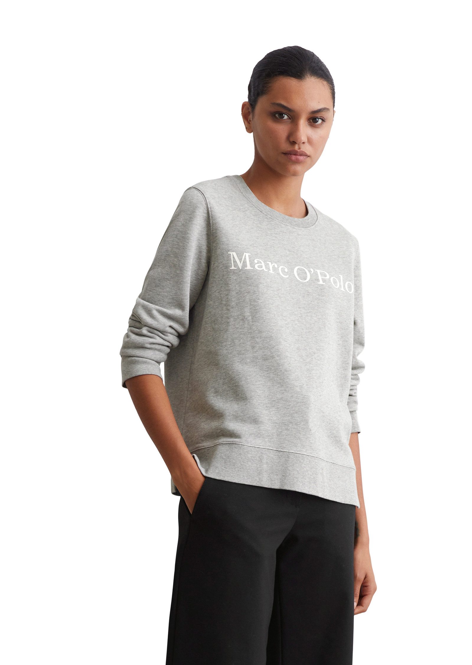Marc O'Polo Sweatshirt mit Kontrast-Stickerei auf günstig online kaufen