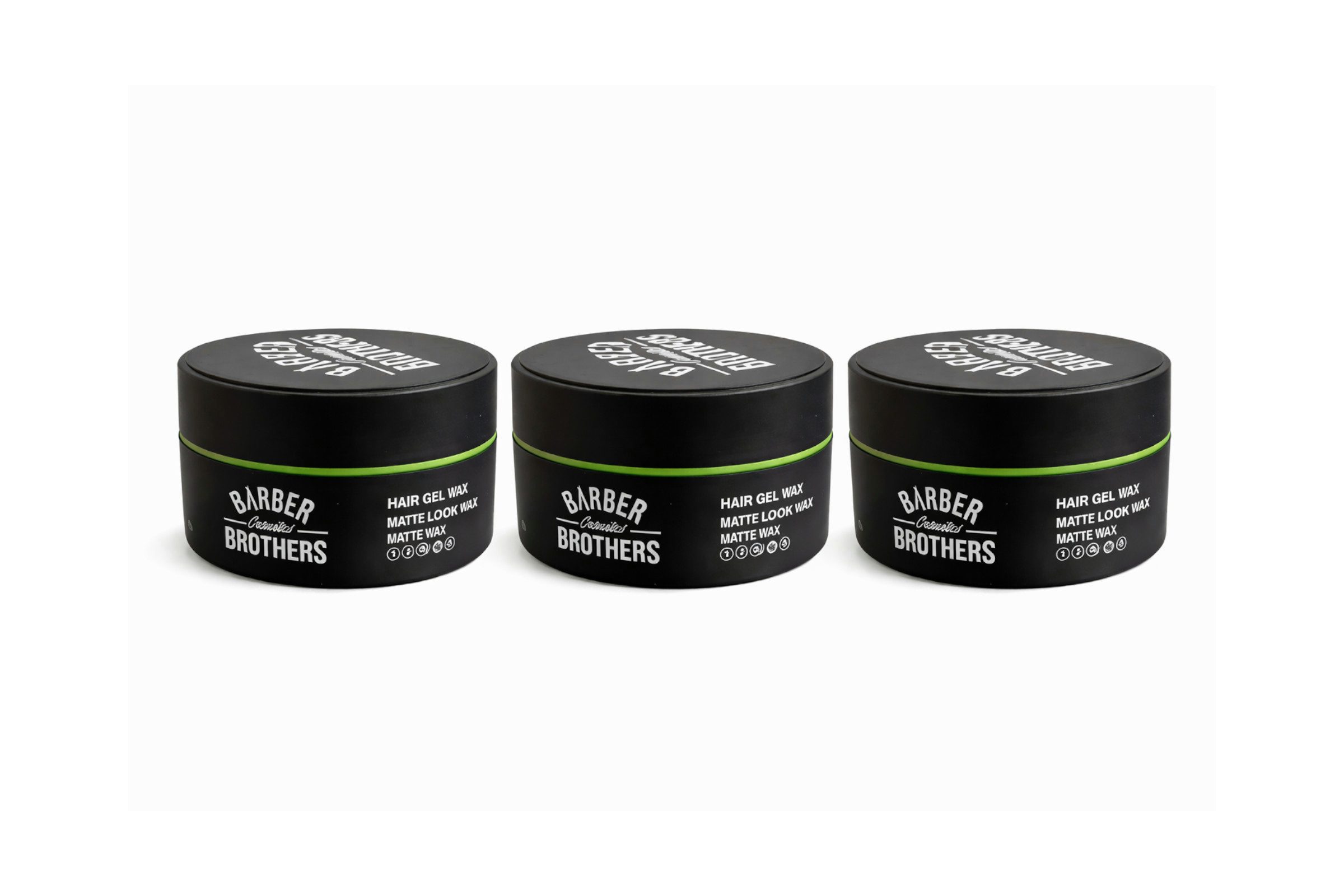 Weit & Breit Handelsgesellschaft mbH Haarwachs Matte Look Hair Styling Wax Haarwachs 150 ml Friseurbedarf 3 Stück, 3-tlg., Mattes Finish ohne Glanz oder fettiges Gefühl