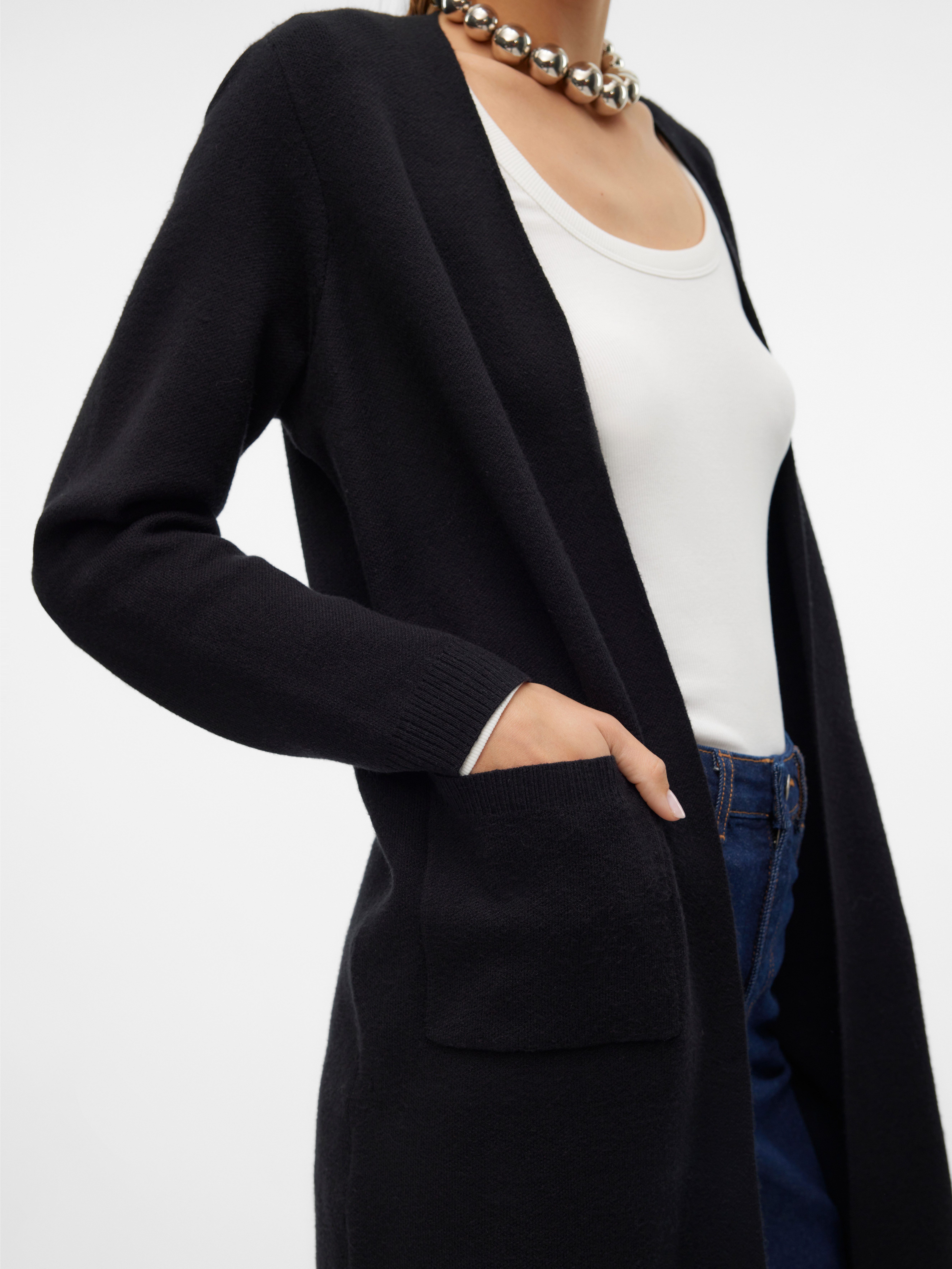 Vero Moda Longstrickjacke VMSABA LS POCKET COATIGAN GA NOOS