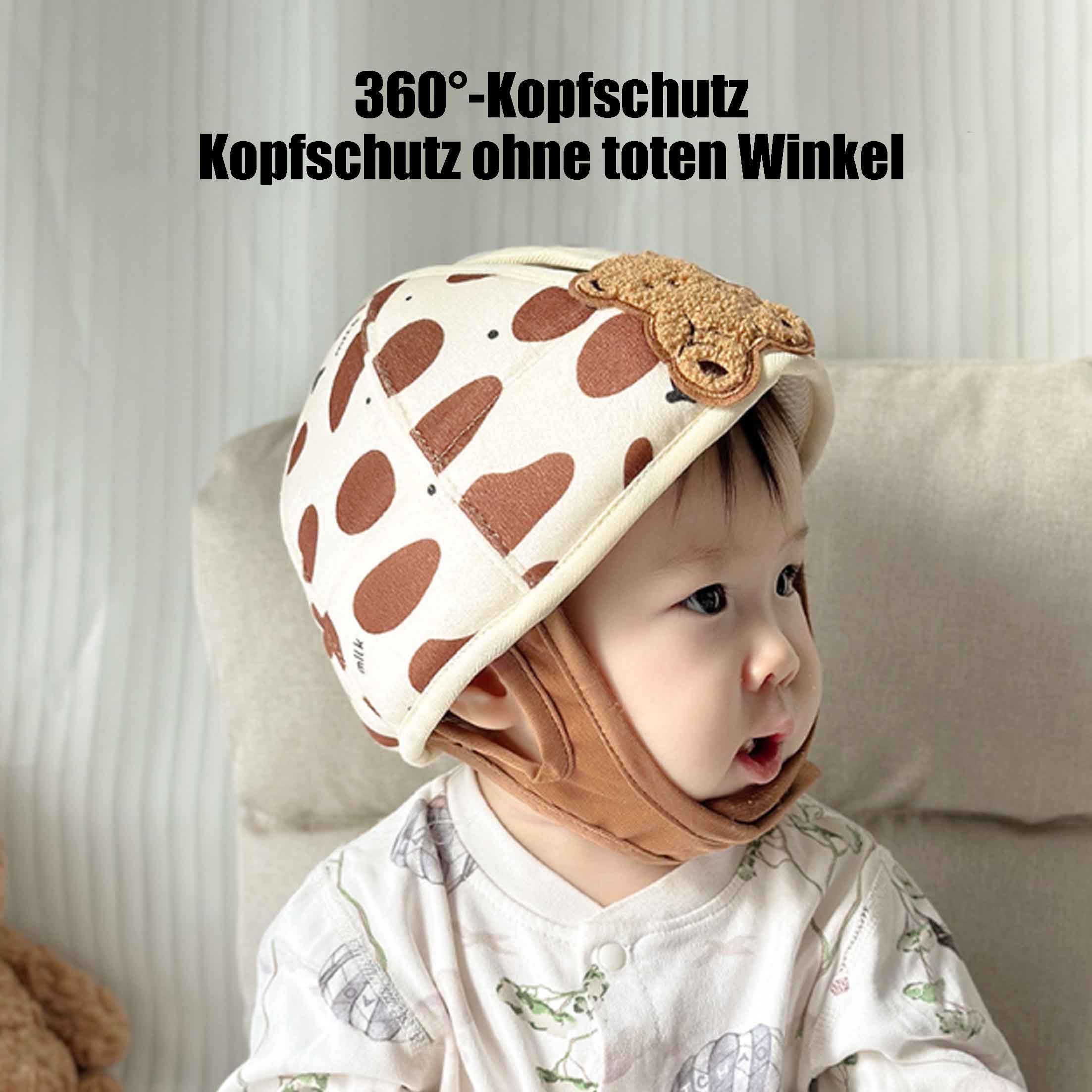 KINSI Kinderhelm Baby-Kleinkind-Kopfschutz, Sturzmütze, Sturzhelm, atmungsaktiv – Bild 5 von 5
