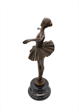 Linoows Dekoobjekt Bronzefigur, Bronze Skulptur, Ballettttänzerin, Milo, Hand gegossen
