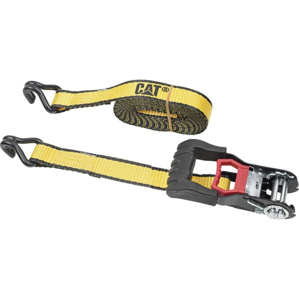 CATERPILLAR Spanngurt 32 mm x 5 m Ratschen-Zurrgurt mit doppeltem J-Haken 2St 980944IE