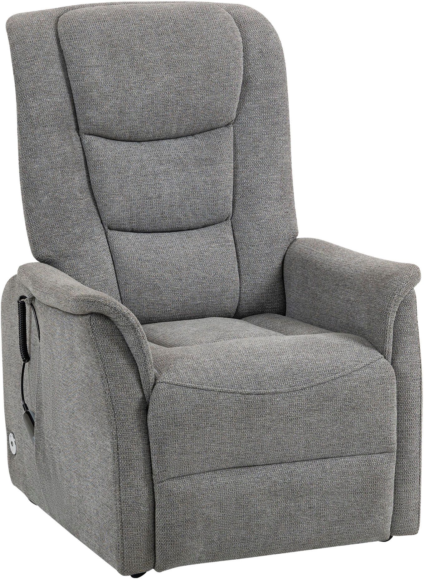 Duo Collection TV-Sessel Parma Mobilitäts-Sessel mit elektr. Aufstehhilfe, Relaxfunktion & Akku, Sitzhöhe 48 cm, mit Liegefunktion, mobil zu Hause