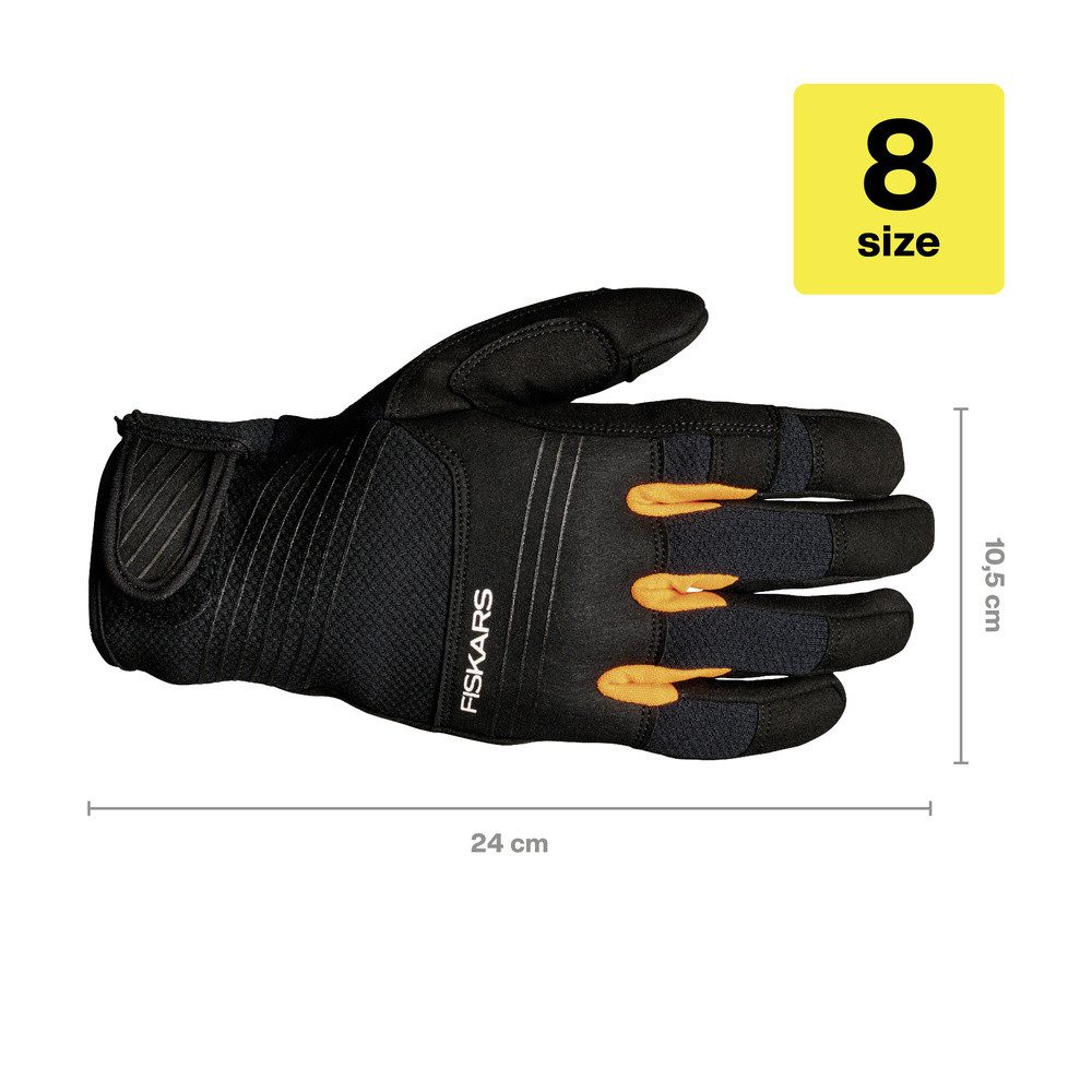 Fiskars Gartenpflege-Set Fiskars 1071129 Handschuh Schwarz 1 Paar