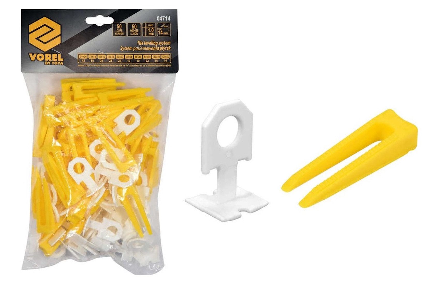 TRIZERATOP Nivelliersystem Fliesen Nivelliersystem 1mm 50+50 Set (Fliesen Nivelliersystem 1mm 50+50 Set)