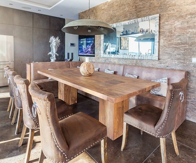 DELIFE Esszimmertisch Blokk Akazie Natur 260x100 massiv online kaufen