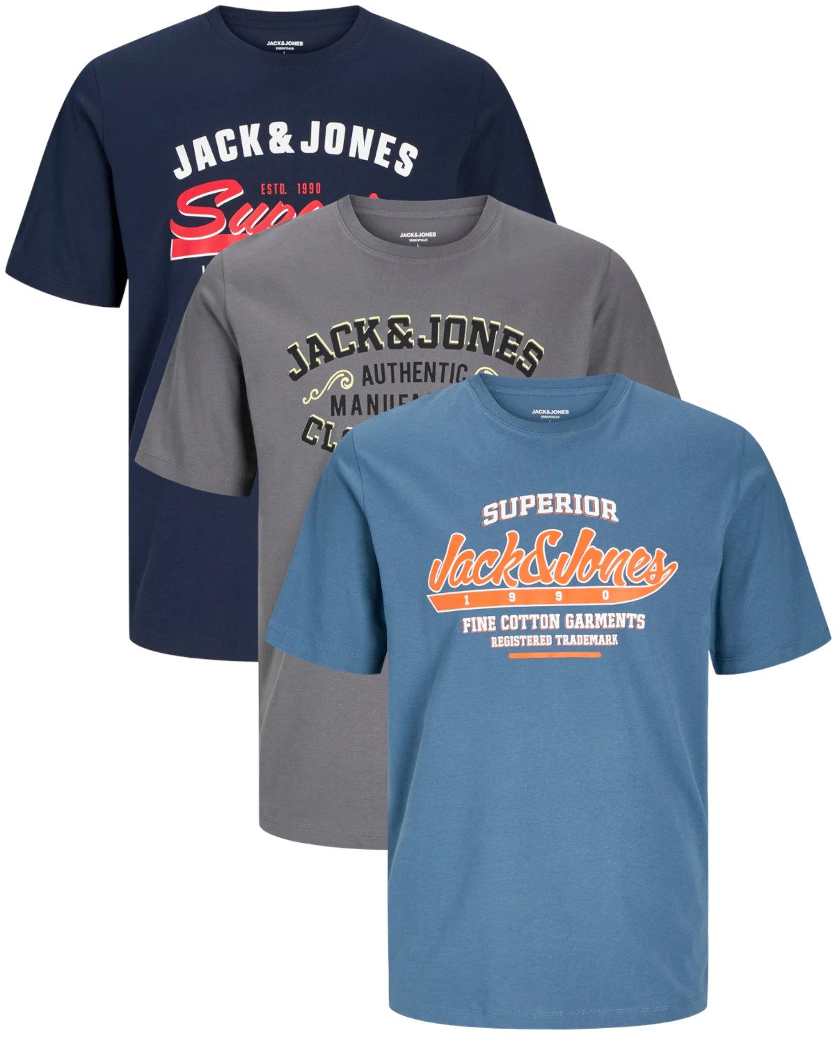 Jack & Jones T-Shirt Stilvolles Slim-Fit günstig online kaufen