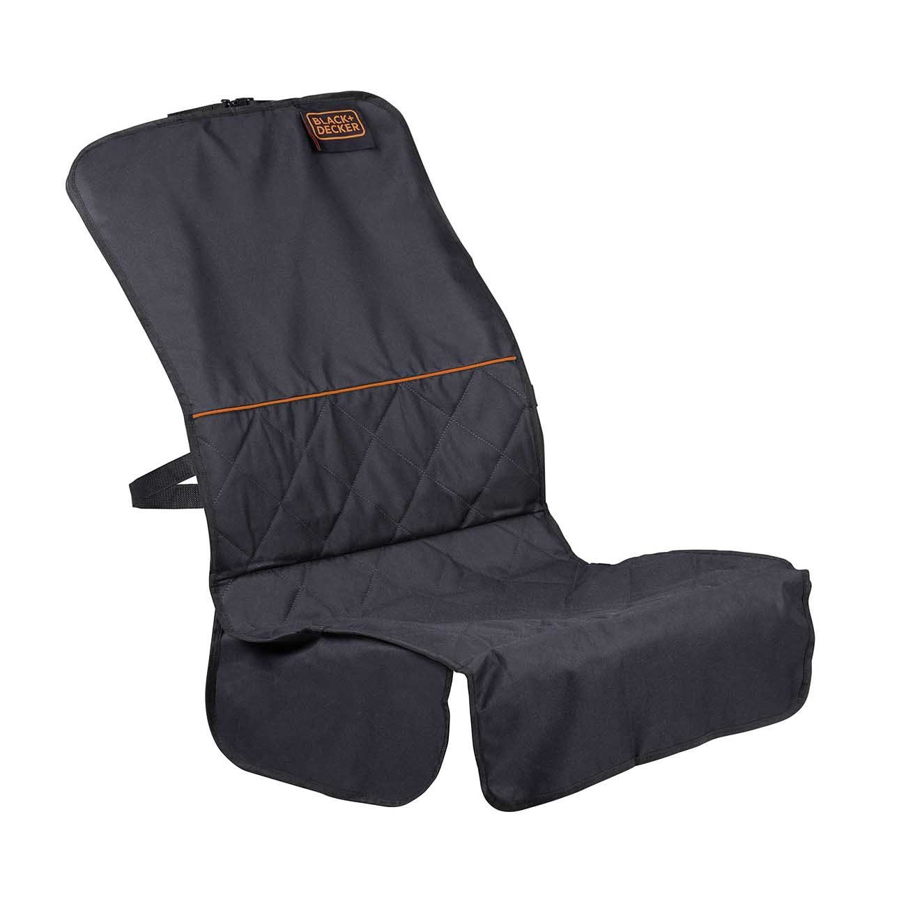 L & P Car Design Kindersitzunterlage Kindersitzschoner in schwarz ISOFIX  geeignet Cordura Material, 2 Stück