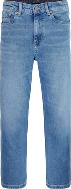 Tommy Hilfiger Loose-fit-Jeans BAGGY WIDE MID WASH mit Logostickerei