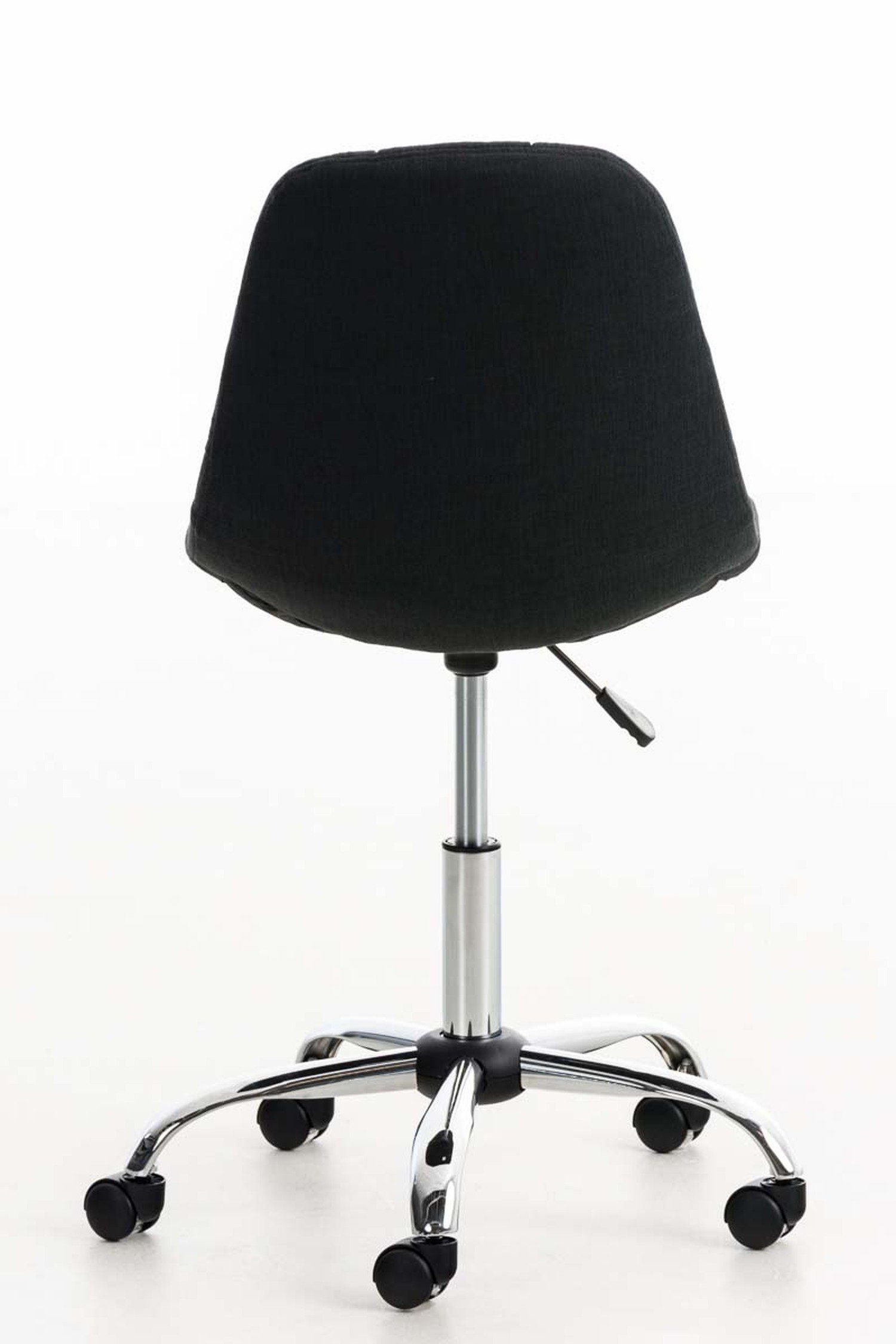TPFLiving Bürostuhl Emily mit 360° Rückenlehne Konferenzstuhl), und bequemer Drehstuhl, chrom - schwarz höhenverstellbar Stoff Chefsessel, Gestell: drehbar Sitzfläche: Metall (Schreibtischstuhl, 