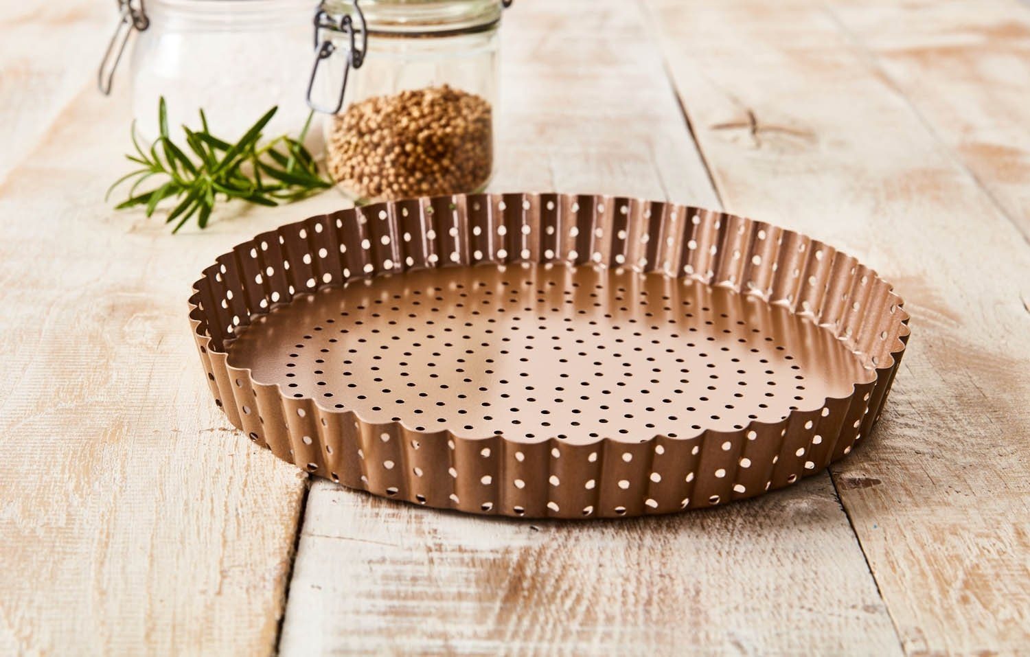 Birkmann Tarteform LAIB & SEELE, Ø 30 cm, Braun, Karbonstahl, (1-tlg), antihaftbeschichtet