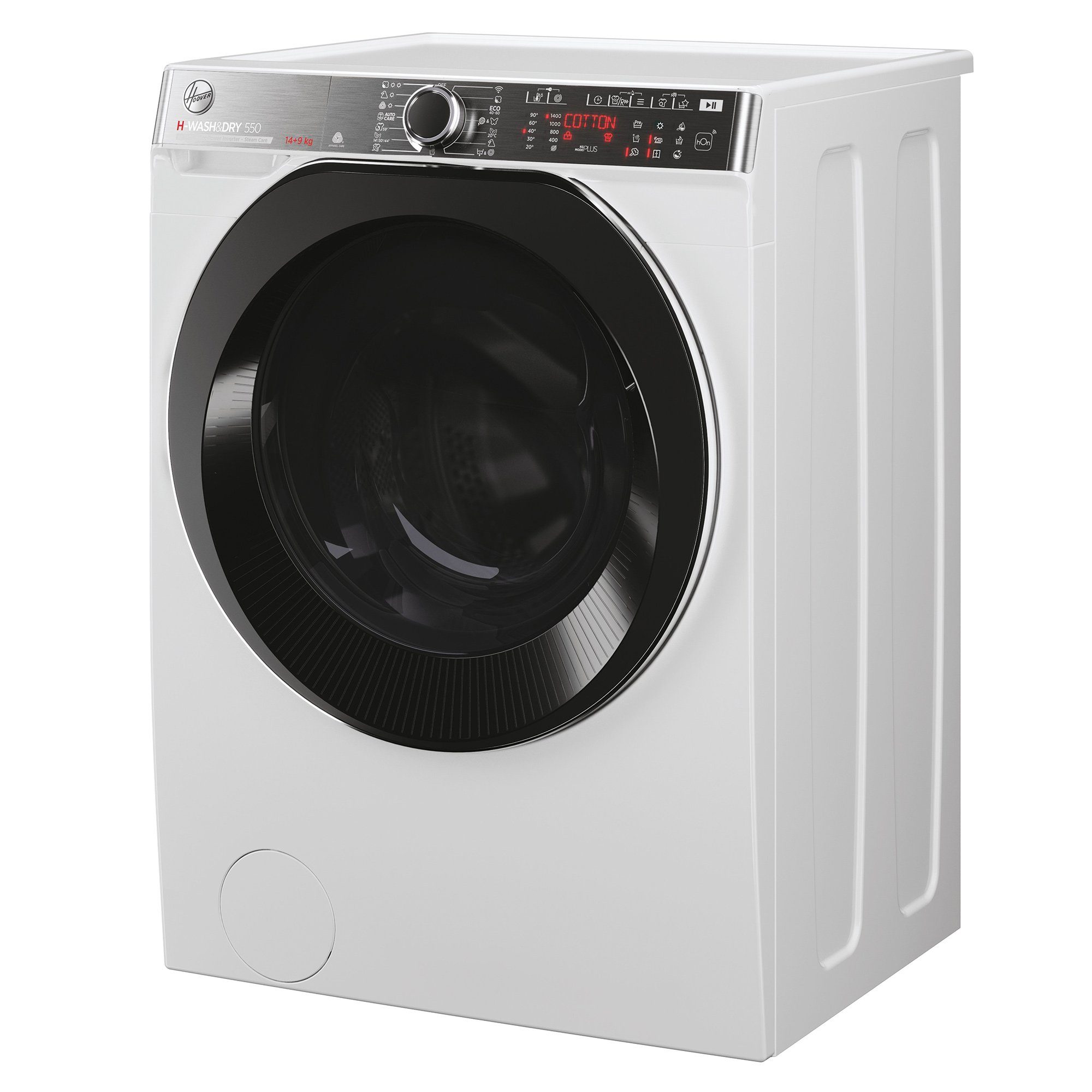 Hoover Waschtrockner H-WASH 550 Design H5DPB4149AMBC-S, 14,00 kg, 9 kg, 1400 U/min, Dampffunktion, Mix-Power, WiFi & Bluetooth (hOn-App), Mengenautomatik