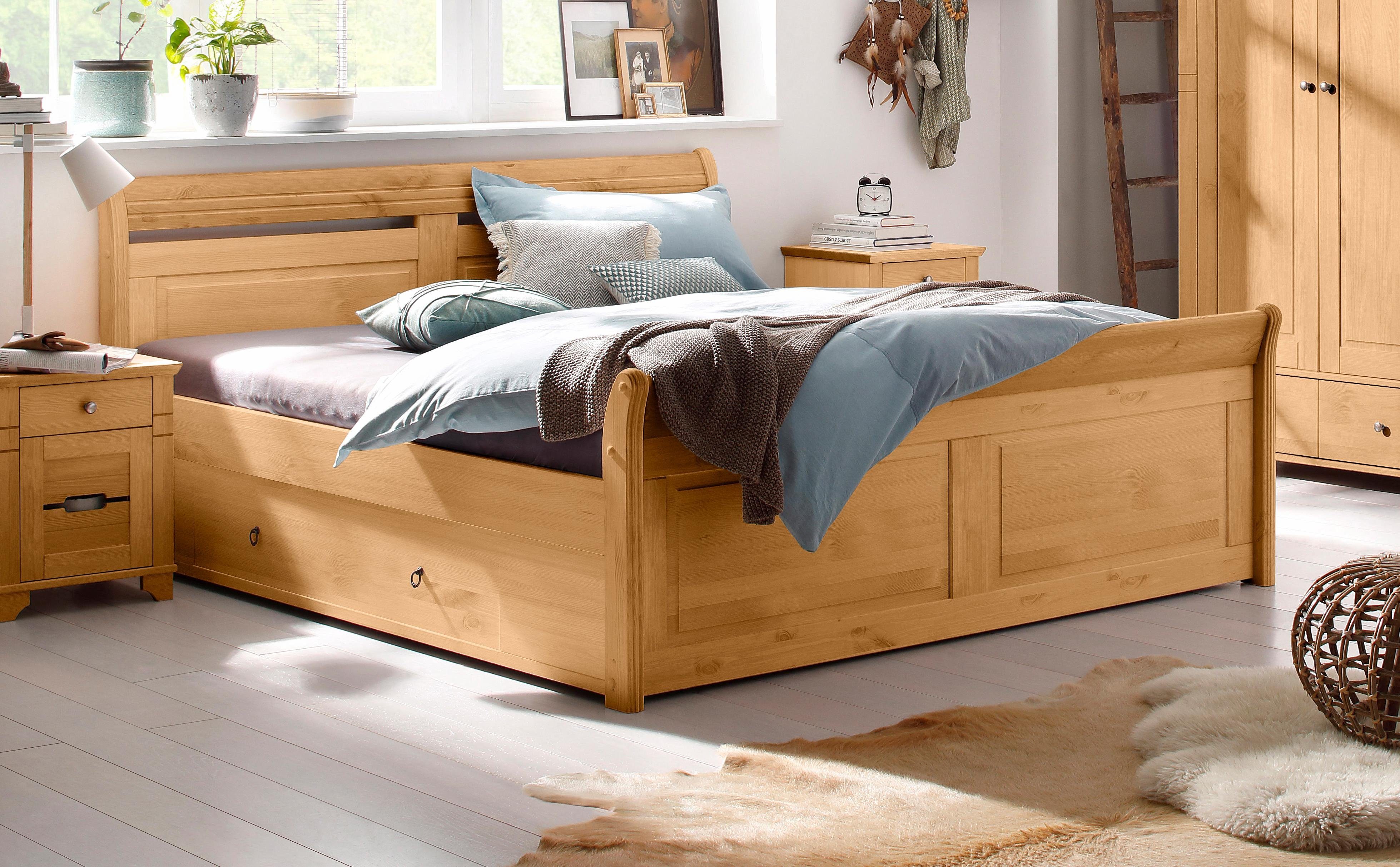 Bett LOTTA in naturfarben