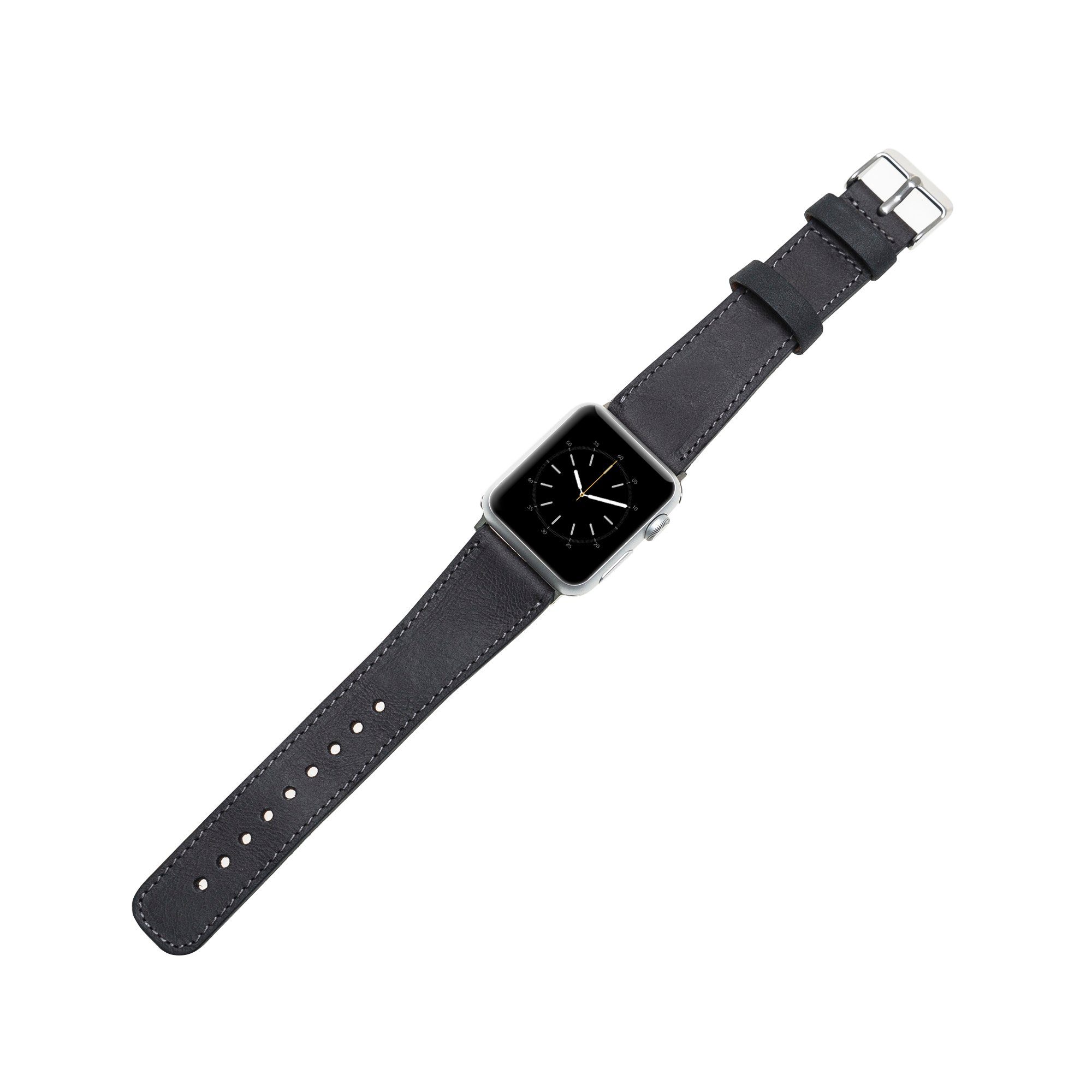 für Uhrenarmband Ersatzarmband Apple Renna Ultra/9/8/7SE/6-1 Leather Grau Watch Band Echtleder Series