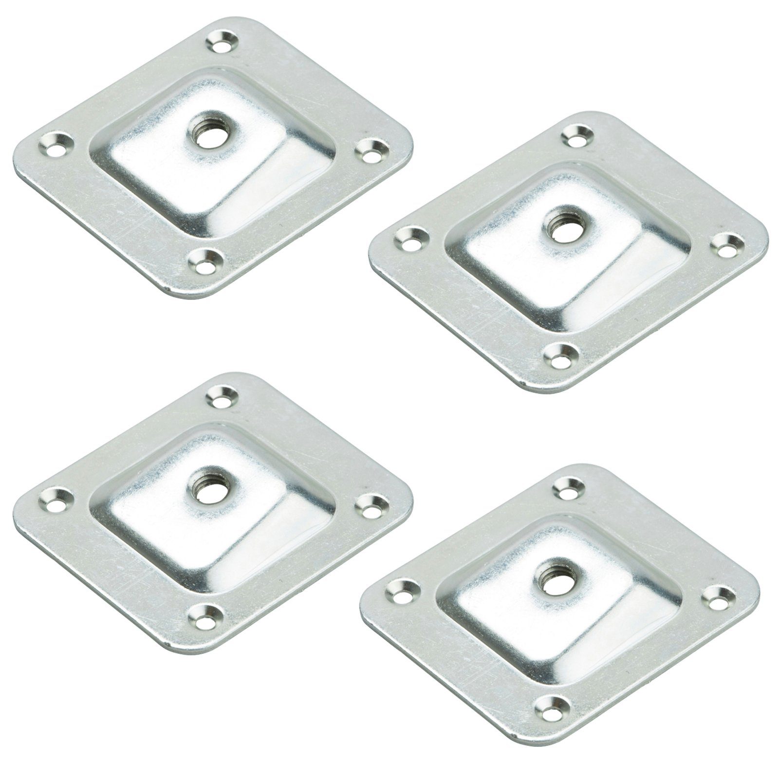 SO-TECH® Möbelfuß 4er Set Montageplatten für Möbelfüße mit M8-Innengewinde, (4-St), Anschraubplatte mit 10° Neigung