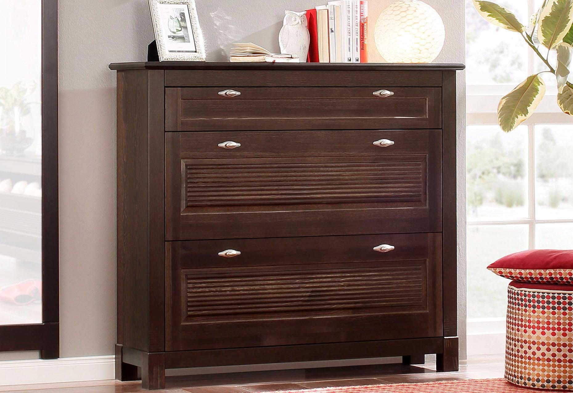 Home affaire Schuhkommode »Rauna«, Breite 120 cm, aus massiver Kiefer